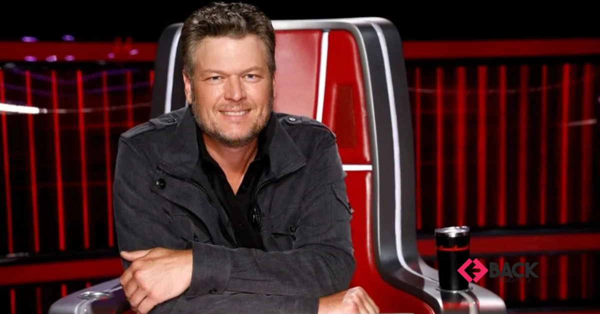 Blake Shelton Net Worth showcasing the country singer on stage with a guitar, highlighting his success and career earnings.
