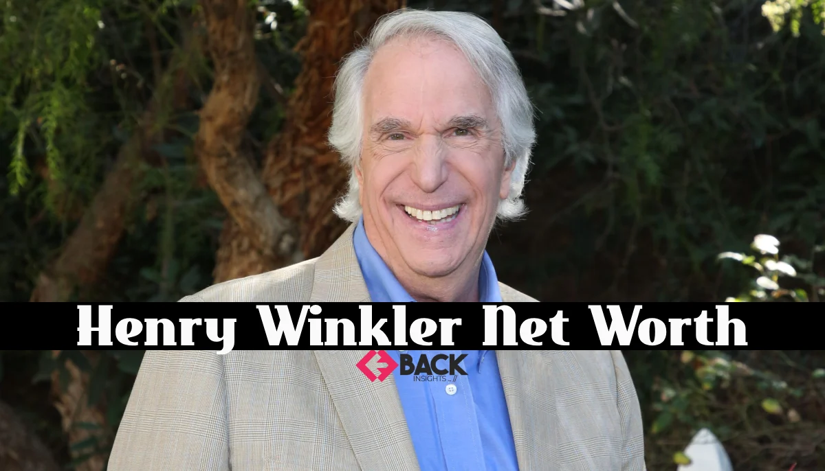 Henry Winkler smiling in front of a luxury home, symbolizing Henry Winkler net worth and his successful Hollywood career earnings.