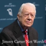 Former U.S. President smiling at an event with a focus on Jimmy Carter net worth, highlighting his legacy, achievements, and financial journey.