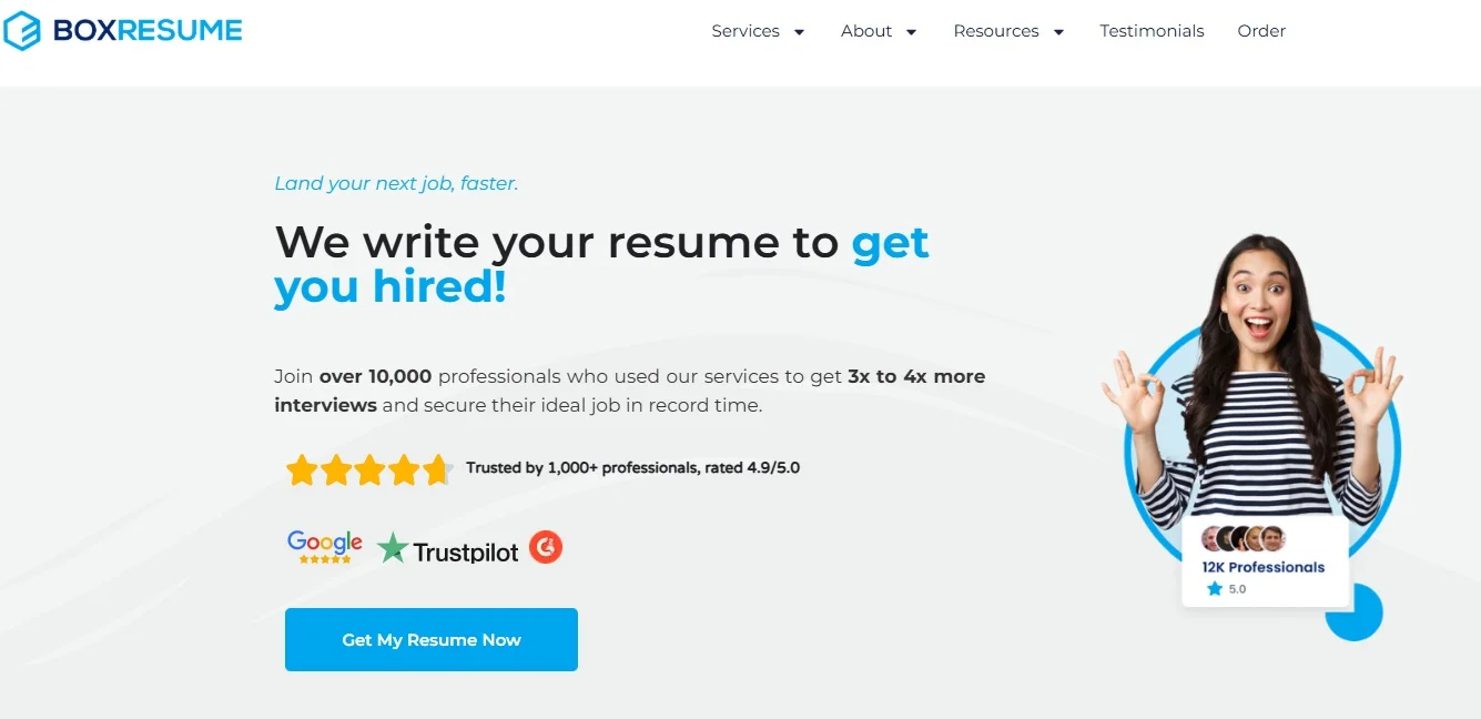 Boxresume - From a Good Job to a Thriving Career - Blog - BackInsights Senior professional reviewing an executive resume on a laptop at a desk