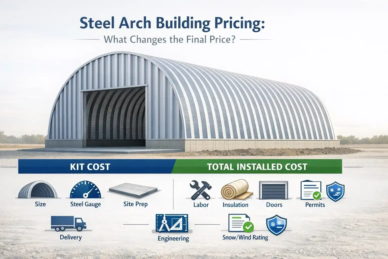 Steel Arch Building Pricing: What Changes the Final Price?