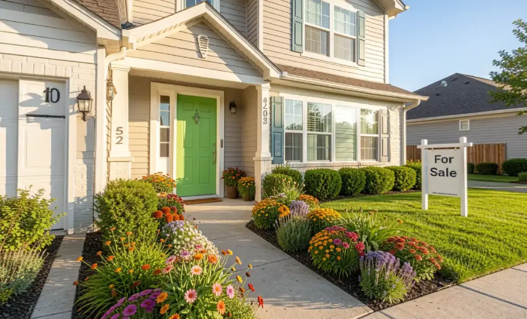 A well-staged home exterior with curb appeal to sell your home in a competitive market